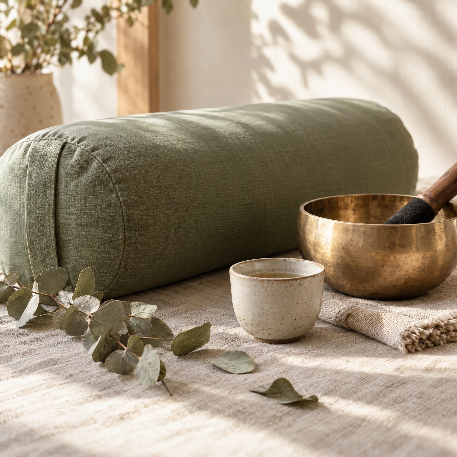 A calm breathwork still life